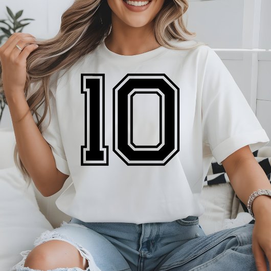 Custom Football Mascot Custom School Team Number Tシャツ