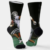 Custom Football Photo Sports ソックス (傾斜あり)