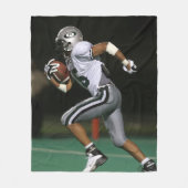 Custom Football Photo Sports フリースブランケット (正面)