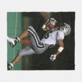 Custom Football Photo Sports フリースブランケット (正面(横))