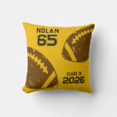 Custom Football Senior Player Number Class of クッション (正面)