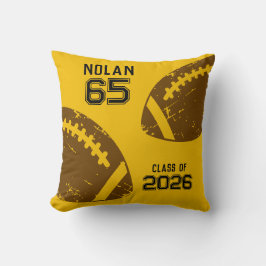 Custom Football Senior Player Number Class of クッション