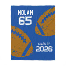 Custom Football Senior Player Number Class of