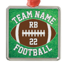 Custom Football Team Name, Player Number & Initial