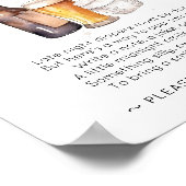 Custom for Leah_ Late Night Diapers Sign 2 ポスター (角)