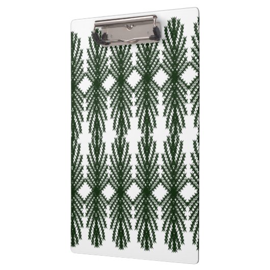 Custom Forest Green Pine Tree Abstract Pattern クリップボード (左)