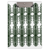 Custom Forest Green Pine Tree Abstract Pattern クリップボード (正面)