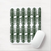 Custom Forest Green Pine Tree Abstract Pattern マウスパッド (マウス)