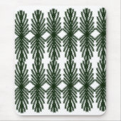 Custom Forest Green Pine Tree Abstract Pattern マウスパッド (正面)