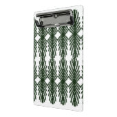 Custom Forest Green Pine Tree Abstract Pattern ミニクリップボード (アングル2)