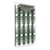Custom Forest Green Pine Tree Abstract Pattern ミニクリップボード (アングル)