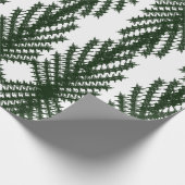 Custom Forest Green Pine Tree Abstract Pattern ラッピングペーパー (角)