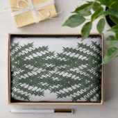 Custom Forest Green Pine Tree Abstract Pattern 薄葉紙 (ギフト)