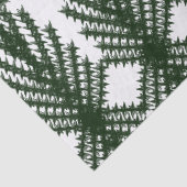 Custom Forest Green Pine Tree Abstract Pattern 薄葉紙 (詳細)
