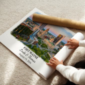 Custom Fort Wayne Wall Art, Indiana Poster ポスター