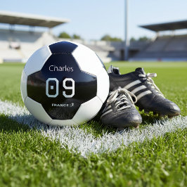 Custom France Soccer Ball - Add Your Name サッカーボール