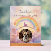 Custom French Bulldog Memorial Acrylic Sign アクリルサイン (ニュートラル)