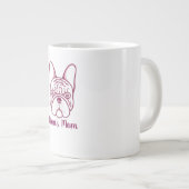 Custom French Bulldog Mom Coffee Mug - Personalize ジャンボコーヒーマグカップ (正面右)