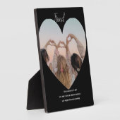 Custom Friend Memorial Plaque Tabletop Tribute フォトプラーク (側面)