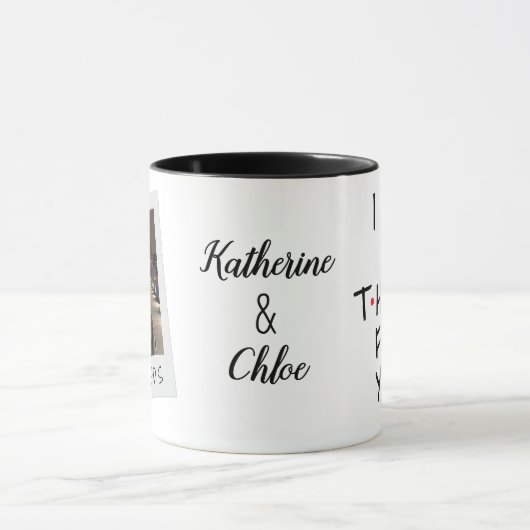 Custom Friendship Mug with Photo & Names マグカップ (中央)
