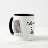 Custom Friendship Mug with Photo & Names マグカップ (正面左)