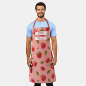Custom Fruit Apron – Culinary Science by [Name] エプロン (着用した状態)
