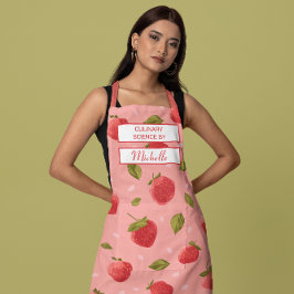Custom Fruit Apron – Culinary Science by [Name] エプロン