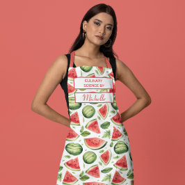 Custom Fruit Apron – Culinary Science by [Name] エプロン