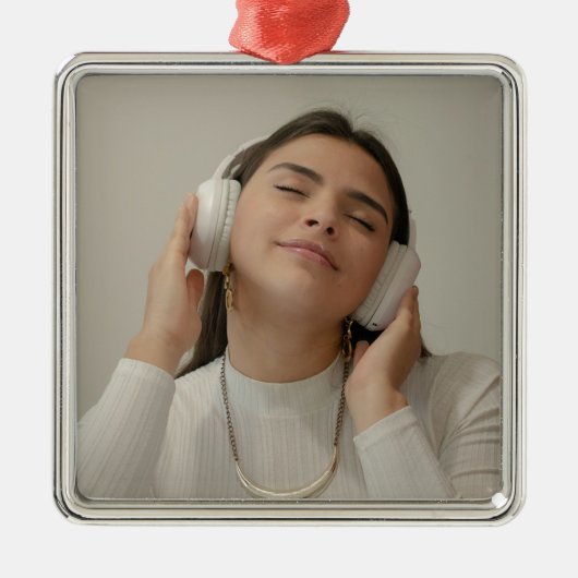 Custom Full Photo Modern   メタルオーナメント (正面)