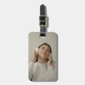 Custom Full Photo Modern  ラゲッジタグ (正面縦)