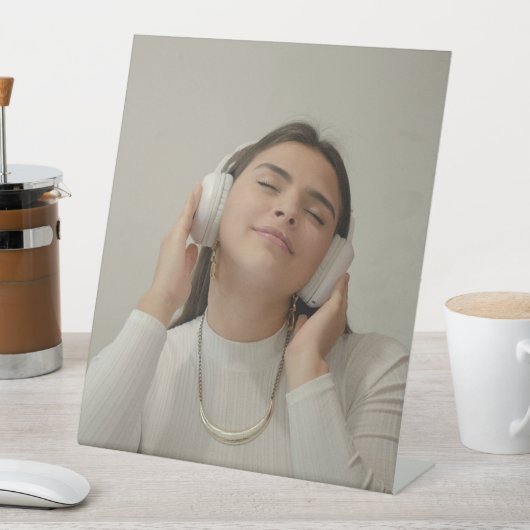 Custom Full Photo Modern 台座サイン (インサイチュ)