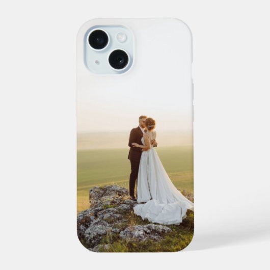 Custom Full Photo Wedding Couple Anniversary iPhone 15ケース (裏面)