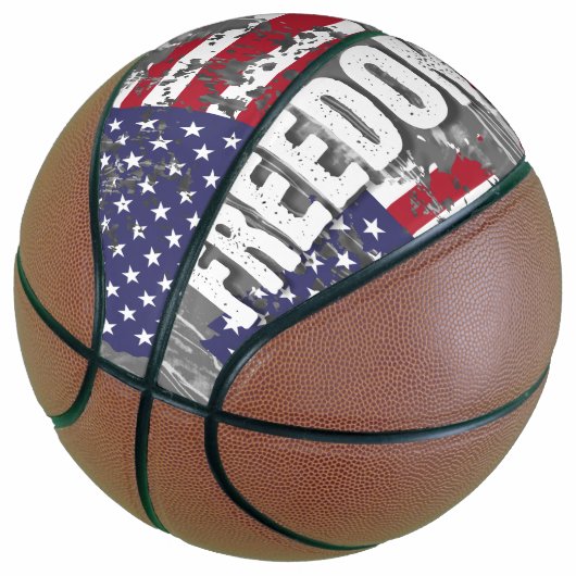 Custom Fullsize Basketball – Freedom Job バスケットボール (アングル)