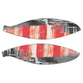 Custom Fullsize Basketball – Red Pulse Abstract バスケットボール (パネル)