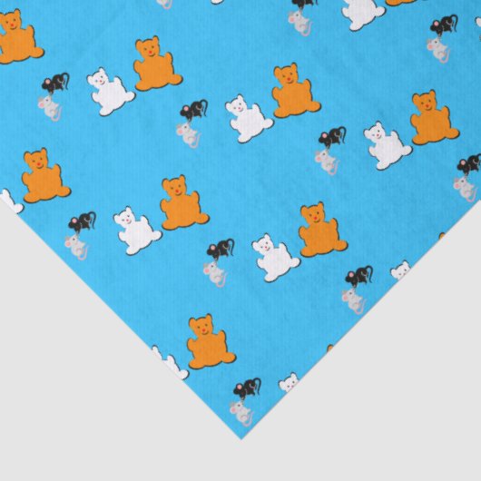 Custom Fun Cute Animals Birthday 薄葉紙 (詳細)