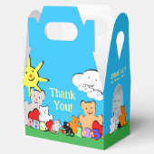 Custom Fun Cute Animals Birthday Party フェイバーボックス (オープン)
