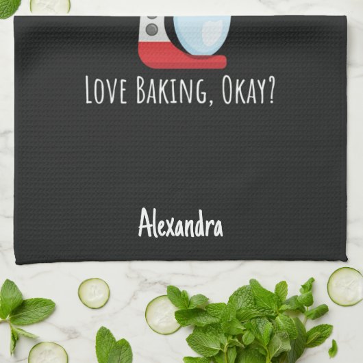 Custom Funny Baking Lover Gifts Baker Chef Humor キッチンタオル (折り畳み)
