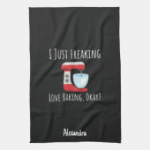 Custom Funny Baking Lover Gifts Baker Chef Humor キッチンタオル (縦)