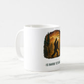 Custom Funny Bigfoot Sasquatch Design - Personaliz コーヒーマグカップ (正面左)