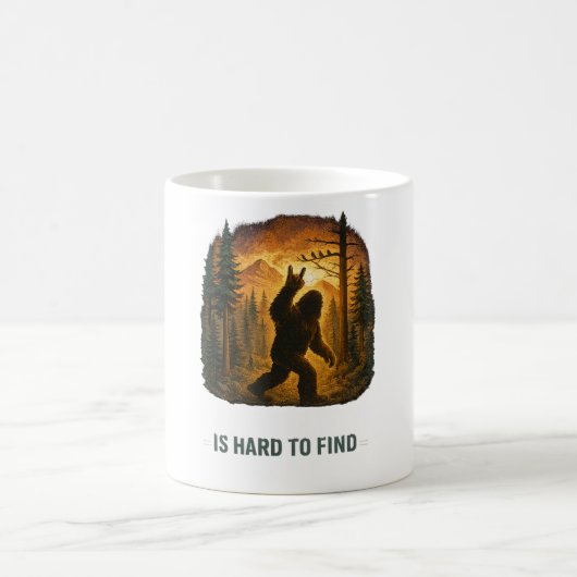 Custom Funny Bigfoot Sasquatch Design - Personaliz コーヒーマグカップ (中央)