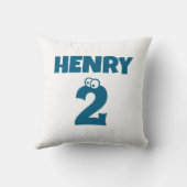 Custom Funny Cartoon Eyes Kids' Birthdays クッション (裏面)