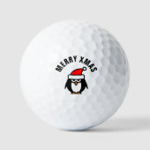 Custom funny Christmas cartoon golf ball gift set ゴルフボール (正面)