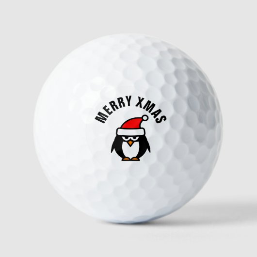 Custom funny Christmas cartoon golf ball gift set ゴルフボール (正面)