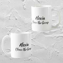 Custom Funny " Clean the House” Sarcastic Mom Mugs コーヒーマグカップ
