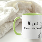 Custom Funny Cleaning Quote Mug マグカップ