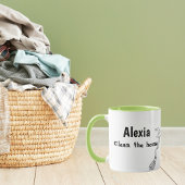 Custom Funny Cleaning Quote Mug マグカップ