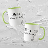 Custom Funny Cleaning Quote Mug マグカップ