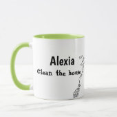 Custom Funny Cleaning Quote Mug マグカップ (左)