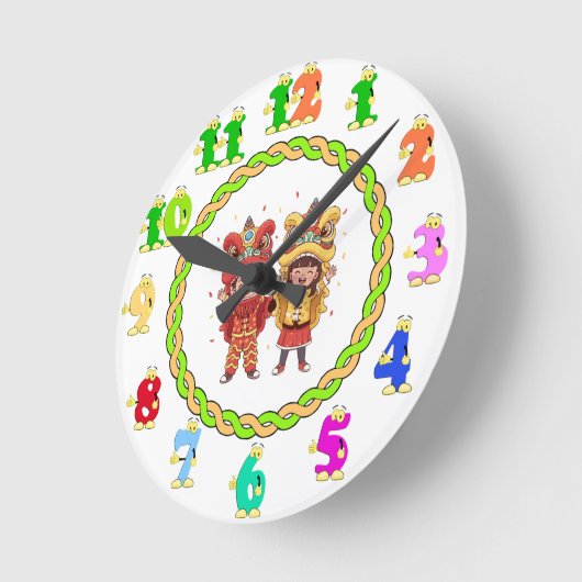 Custom Funny Clock ラウンド壁時計 (傾斜)