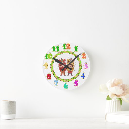Custom Funny Clock ラウンド壁時計 (ホーム)